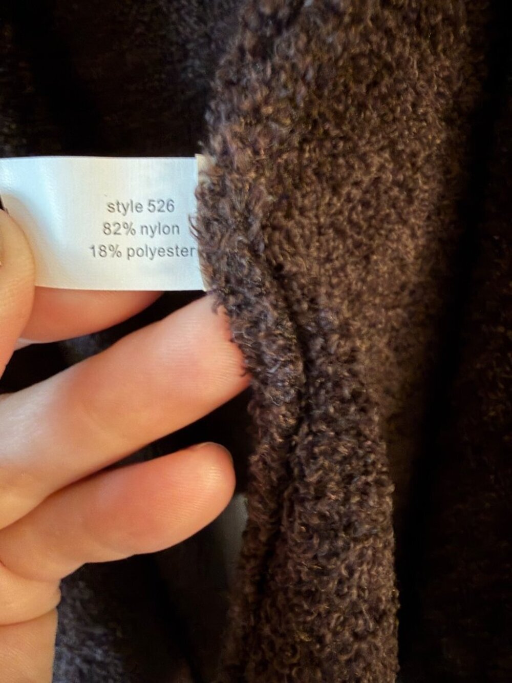 Barefoot Dreams Brown S/M CozyChic Lite Wrap Cardigan - Picture 6 of 6